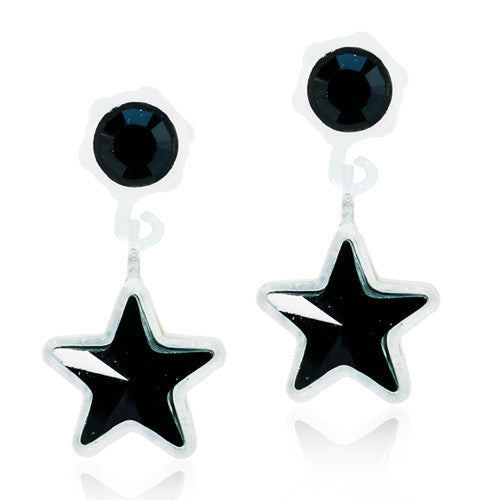 Star 4/6mm Pendants - 100% Nickel Free Medical Plastic