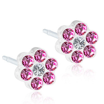 Daisy 5mm - 100% Nickel Free - Medical Plastic Earrings