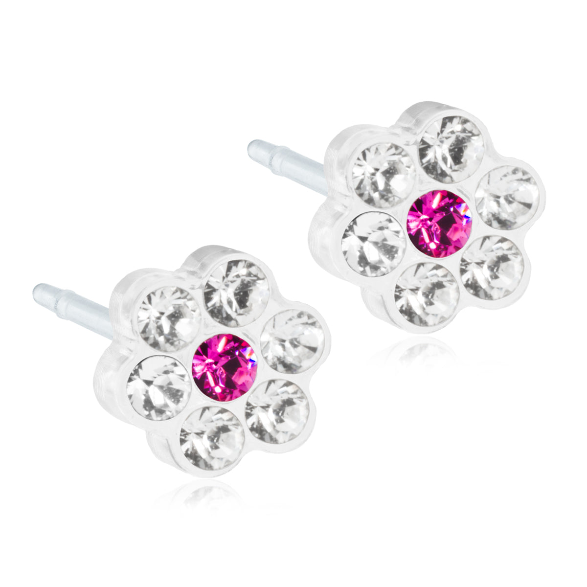 Daisy 5mm - 100% Nickel Free - Medical Plastic Earrings