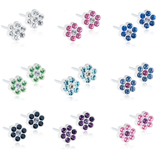 Daisy 5mm - 100% Nickel Free - Medical Plastic Earrings