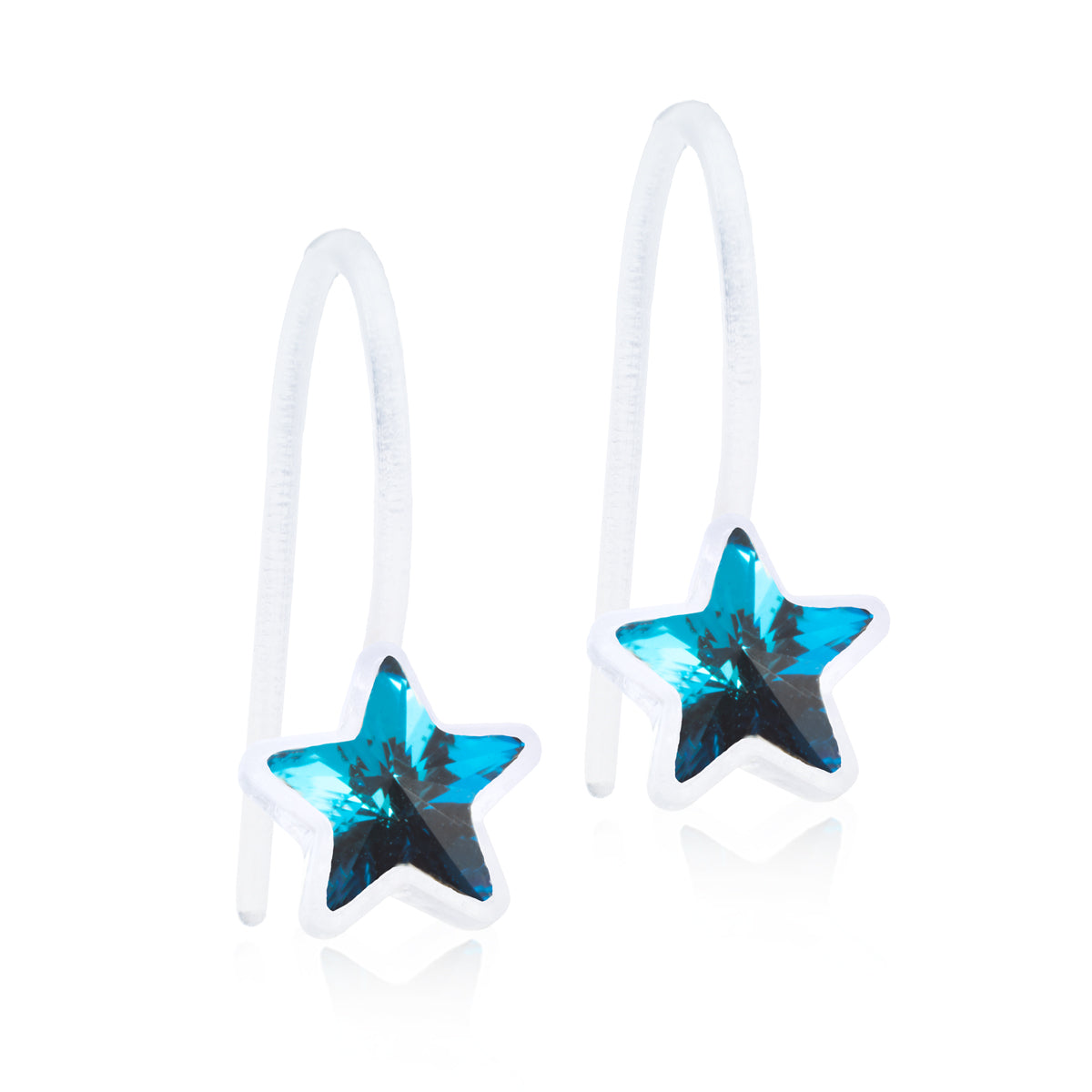 Star Crystals 6mm Fixed Pendant - 100% Nickel Free Medical Plastic